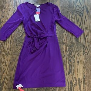 NWT Diane Von Furstenberg Zoe Long Sleeve Dress